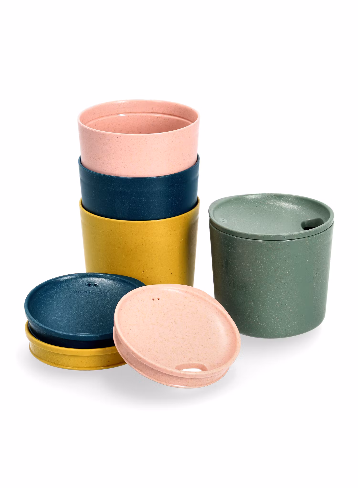 Turistický hrnček Light My Fire MyCup'N Lid Short 4-Pack - multicolor