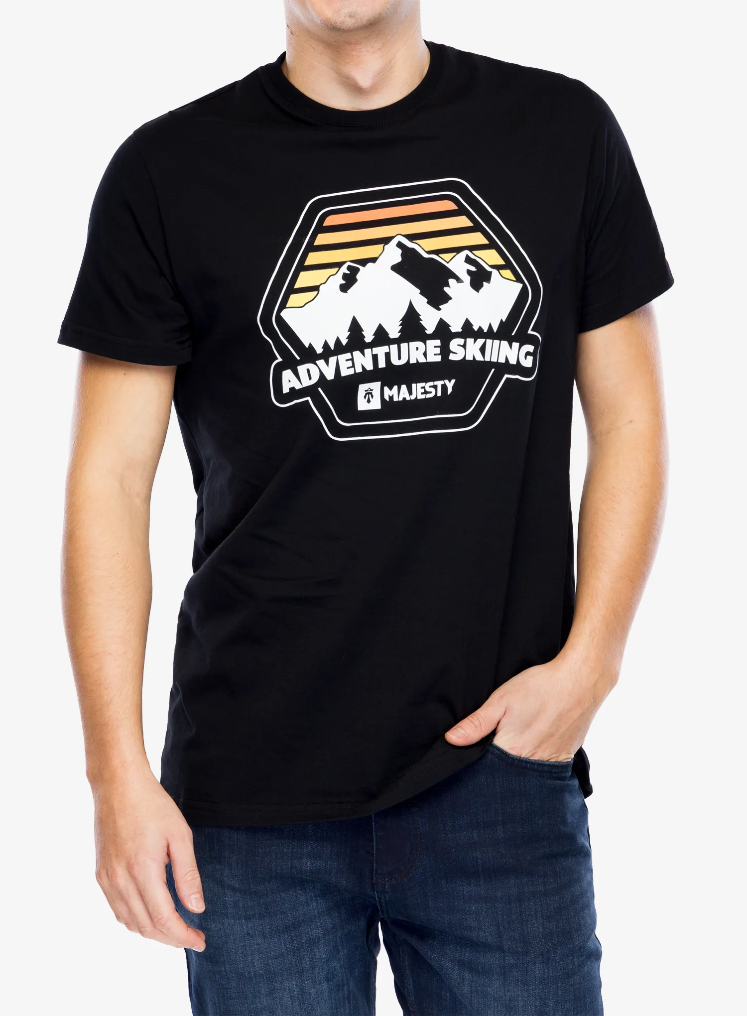 Tričko s potlačou Majesty Adventure T-Shirt - black