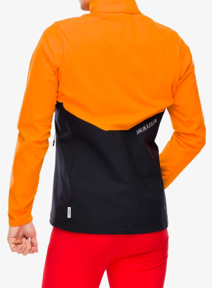 Softshellová bunda Maloja Alpel - orange sun multi