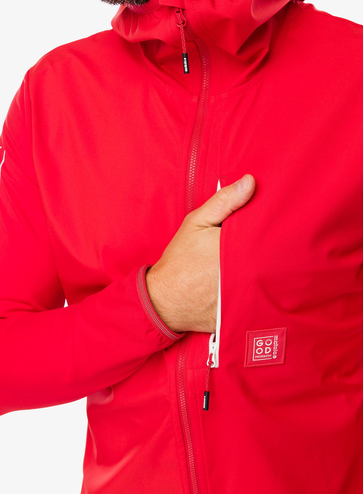 Softshellová bunda Maloja Beifuss - fire red