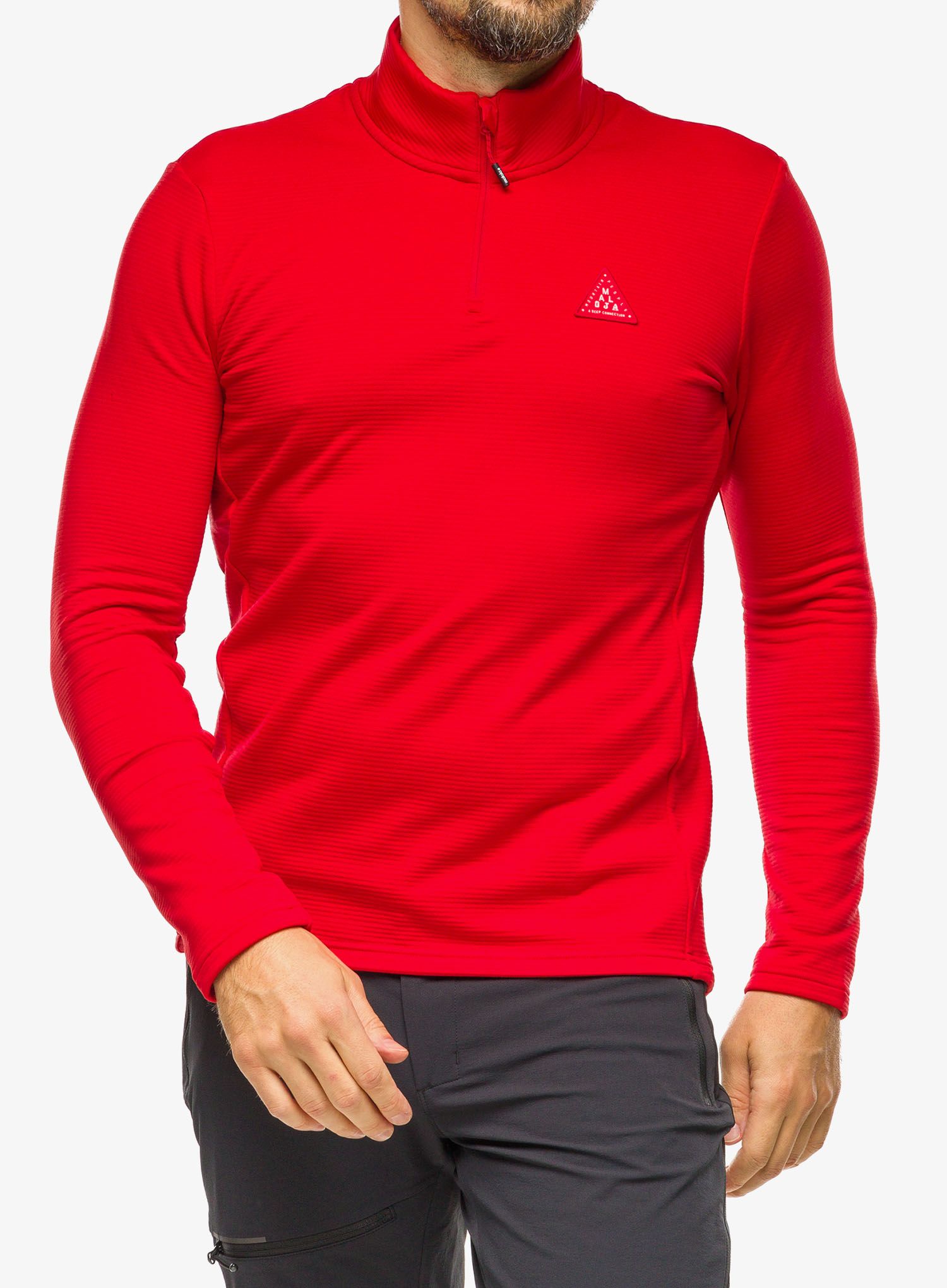 Mikina na zips Maloja Cesar - fire red