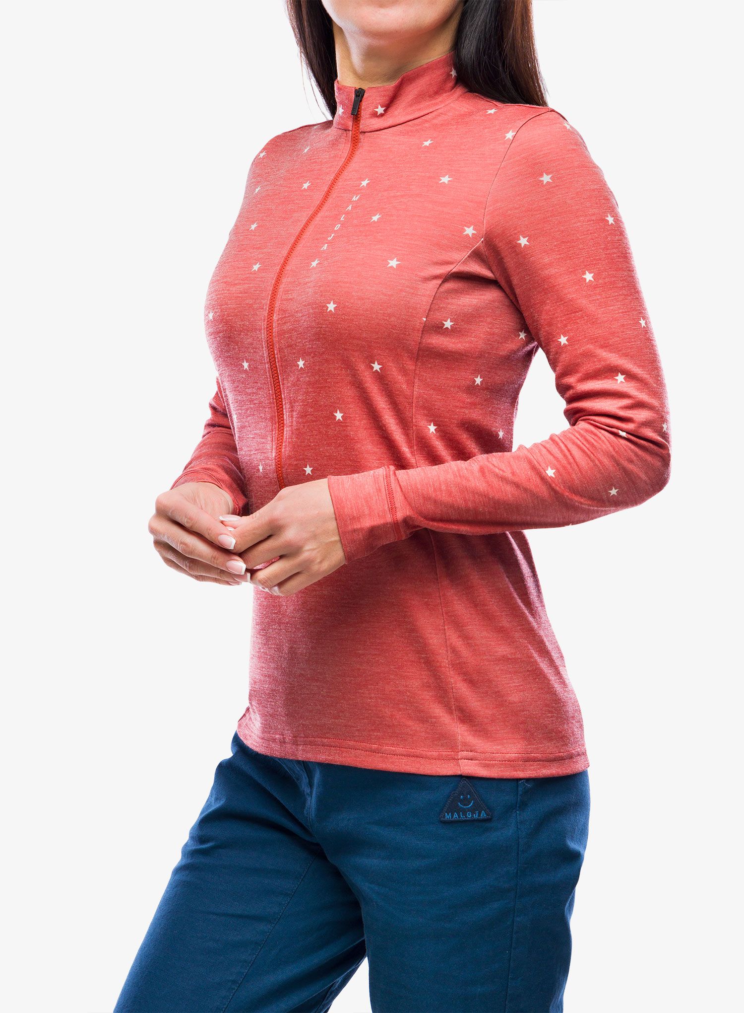 Mikina dámska Maloja Copperbeech - rosehip