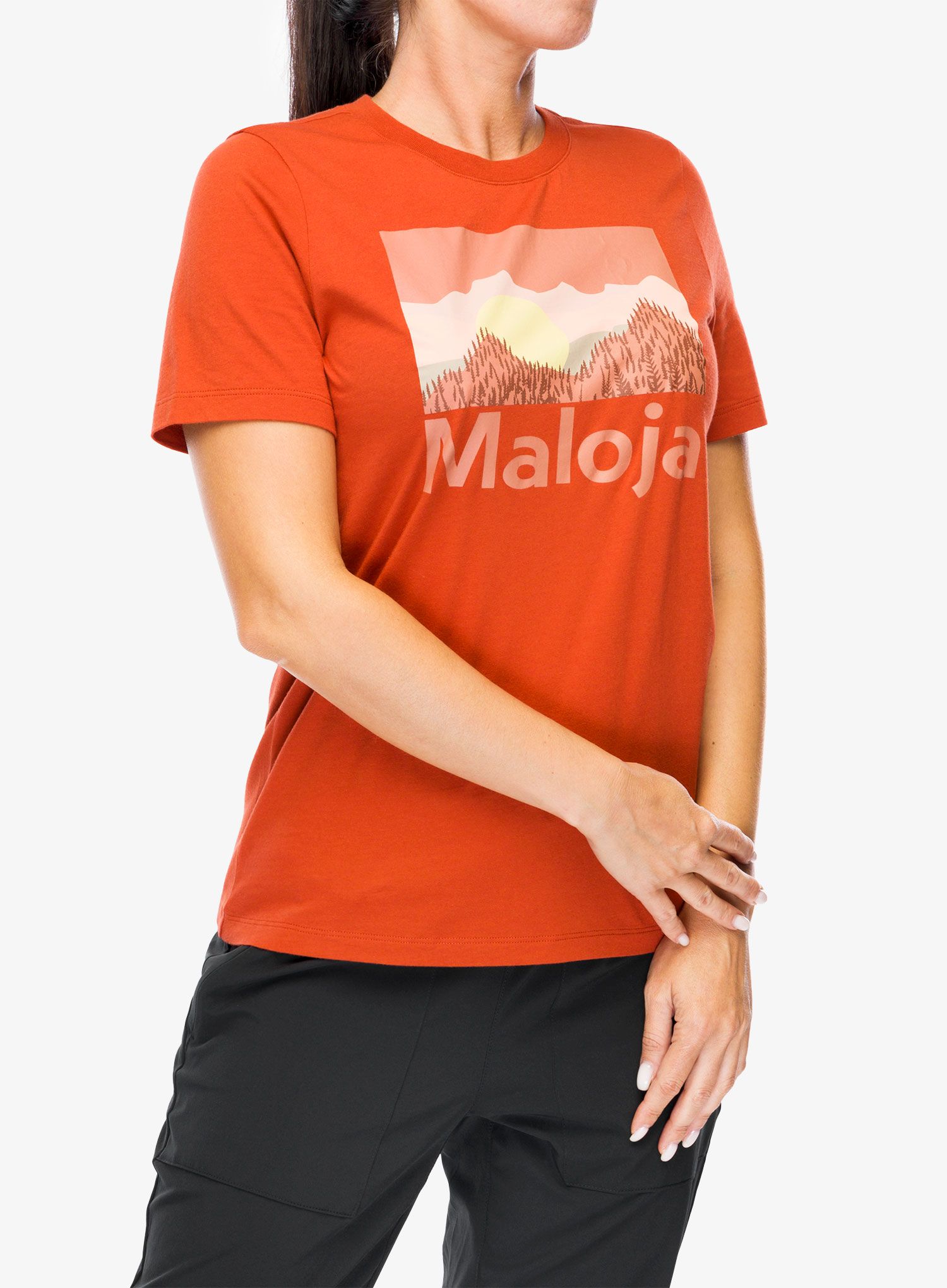 Dámske tričko Maloja Leinblatt - firebug