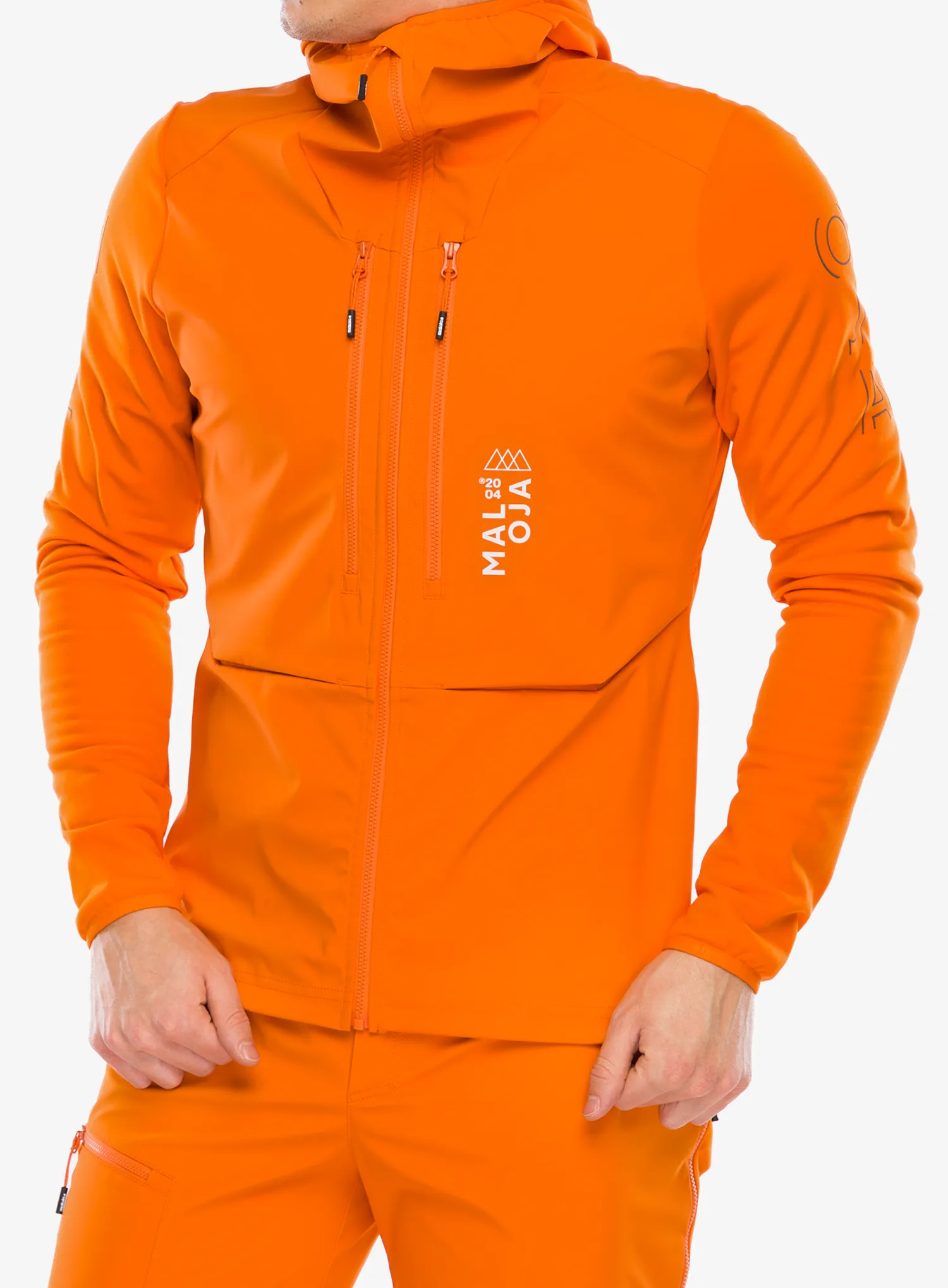 Softshellová bunda Maloja Sperber - orange sun