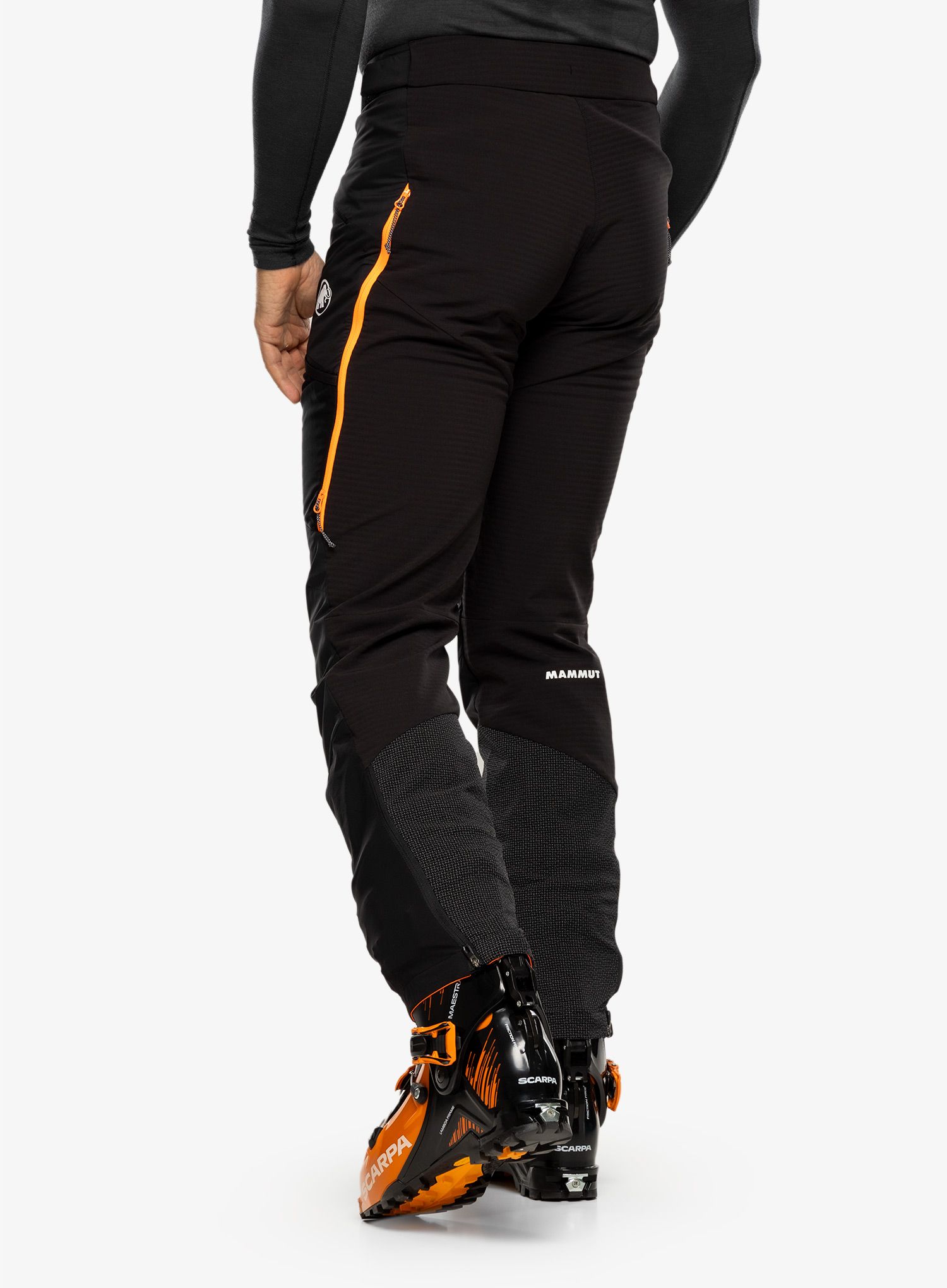 Zateplené nohavice Mammut Aenergy IN Hybrid Pants - black/vibrant orange