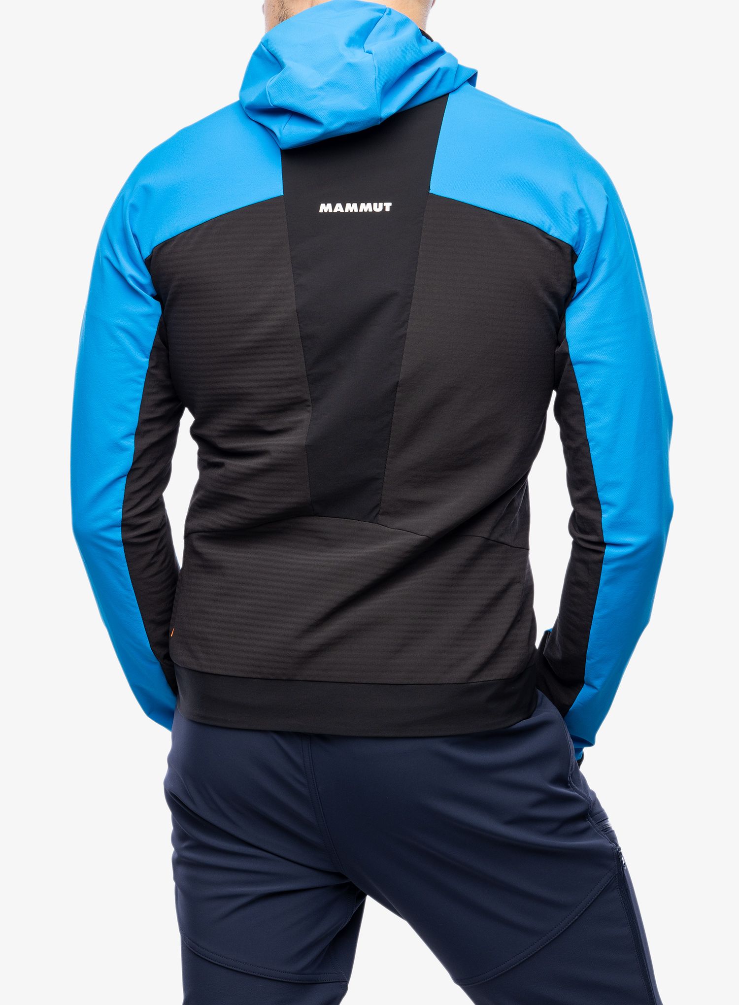 Softshellová bunda Mammut Aenergy SO Hybrid Hooded Jacket - glacier blue/black