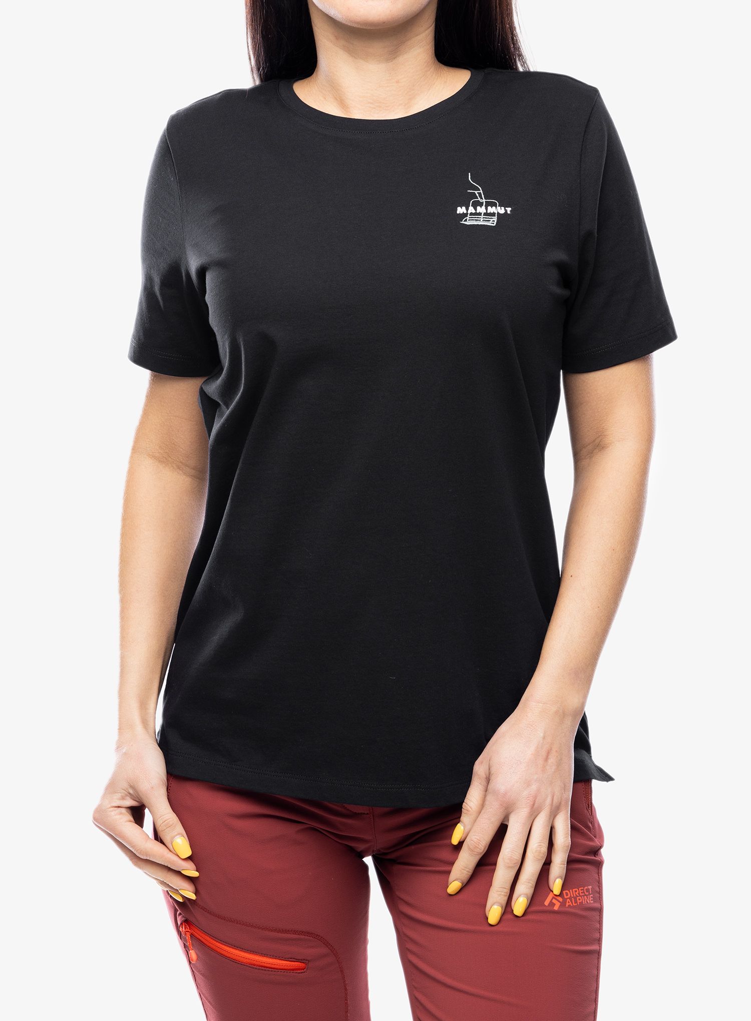 Bavlnené tričko dámske Mammut Core T-Shirt Snow - black