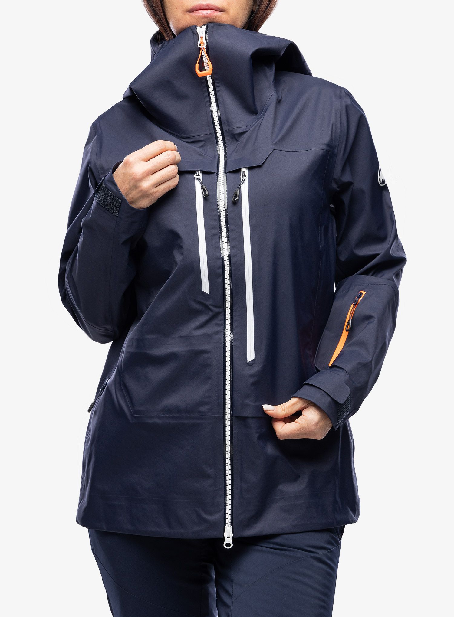 Lyžiarska bunda dámska Mammut Haldigrat Air HS Hooded Jacket - marine/white