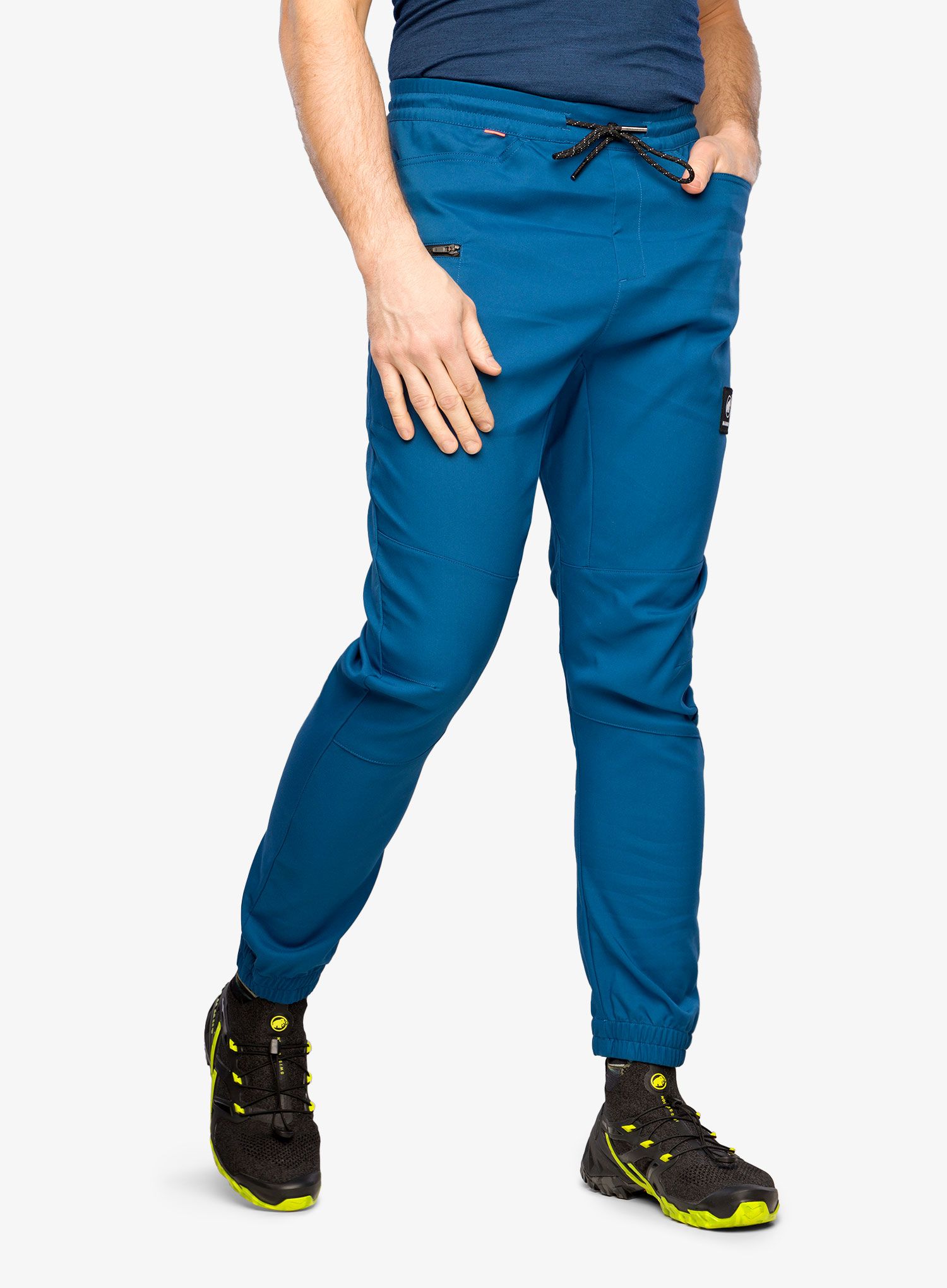 Lezecké nohavice Mammut Massone Pants - deep ice