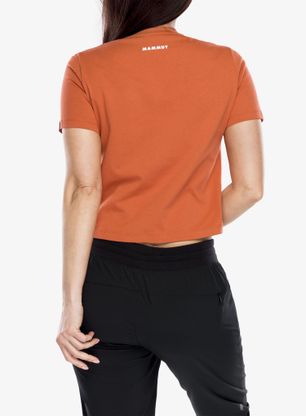Dámske tričko Mammut Massone T-Shirt Cropped Rocks - brick