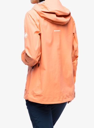 Nepremokavá bunda dámska Mammut Taiss HS Hooded Jacket - salmon