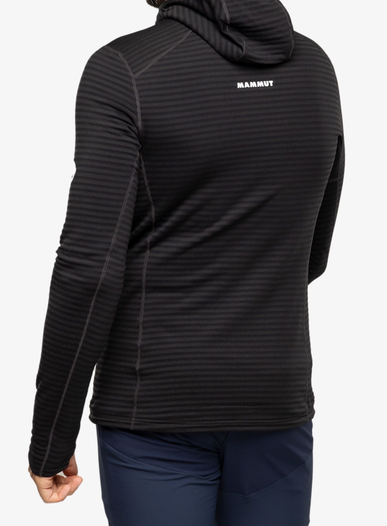 Turistická mikina Mammut Taiss Light ML Hooded Jacket - black