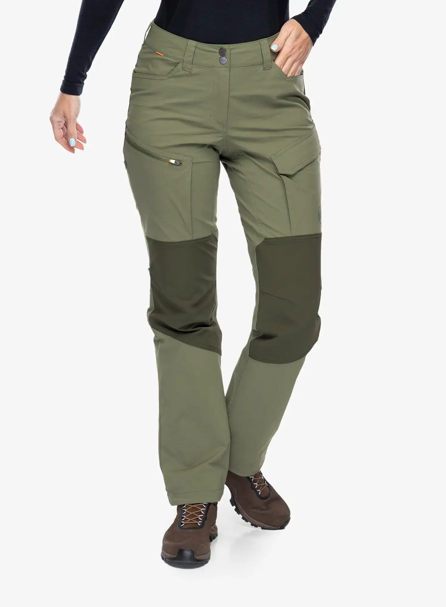 Dámske nohavice Mammut Zinal Hybrid Pants - marsh/dark marsh