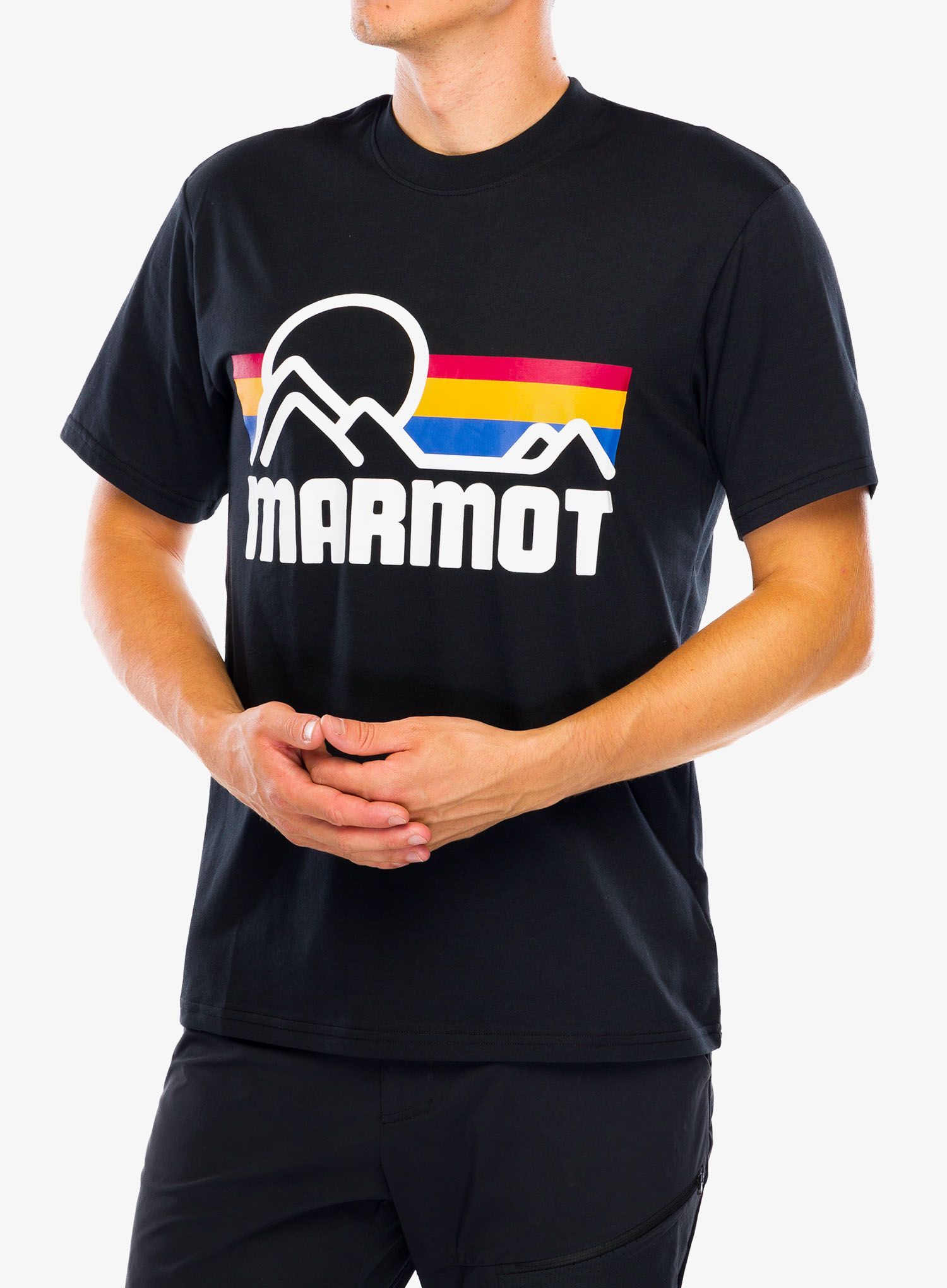 Tričko s potlačou Marmot Coastal Tee SS - black/multi