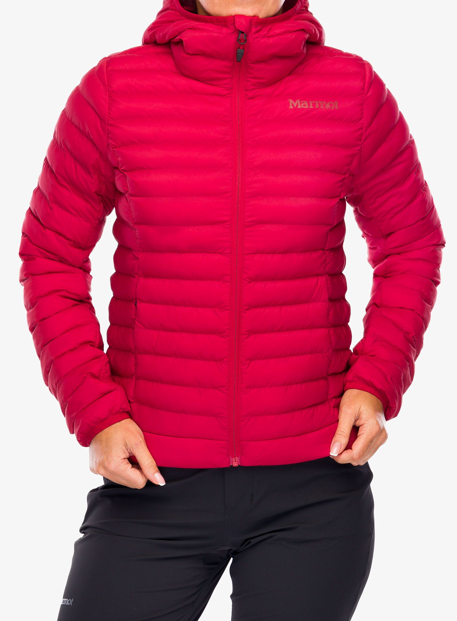 Zateplená bunda dámska Marmot Echo Featherless Hoody - team red