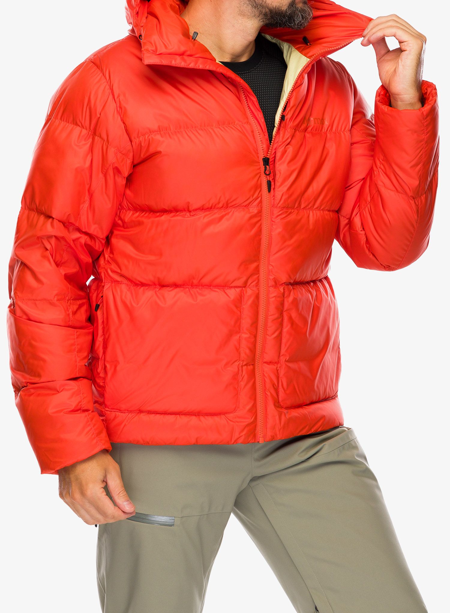Páperová bunda Marmot Guides Down Hoody - flame