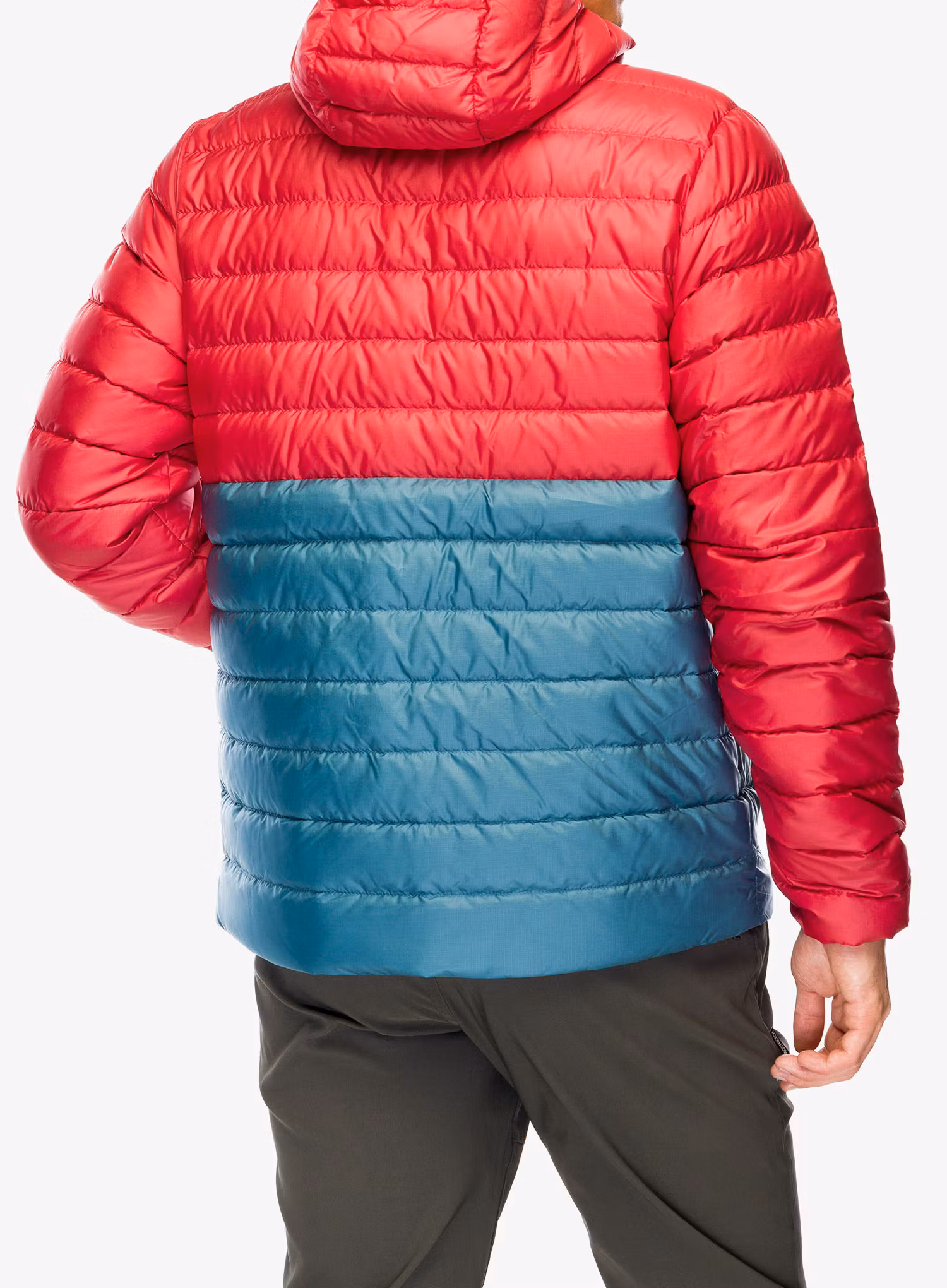 Páperová bunda Marmot Highlander Hoody - team red/moon river