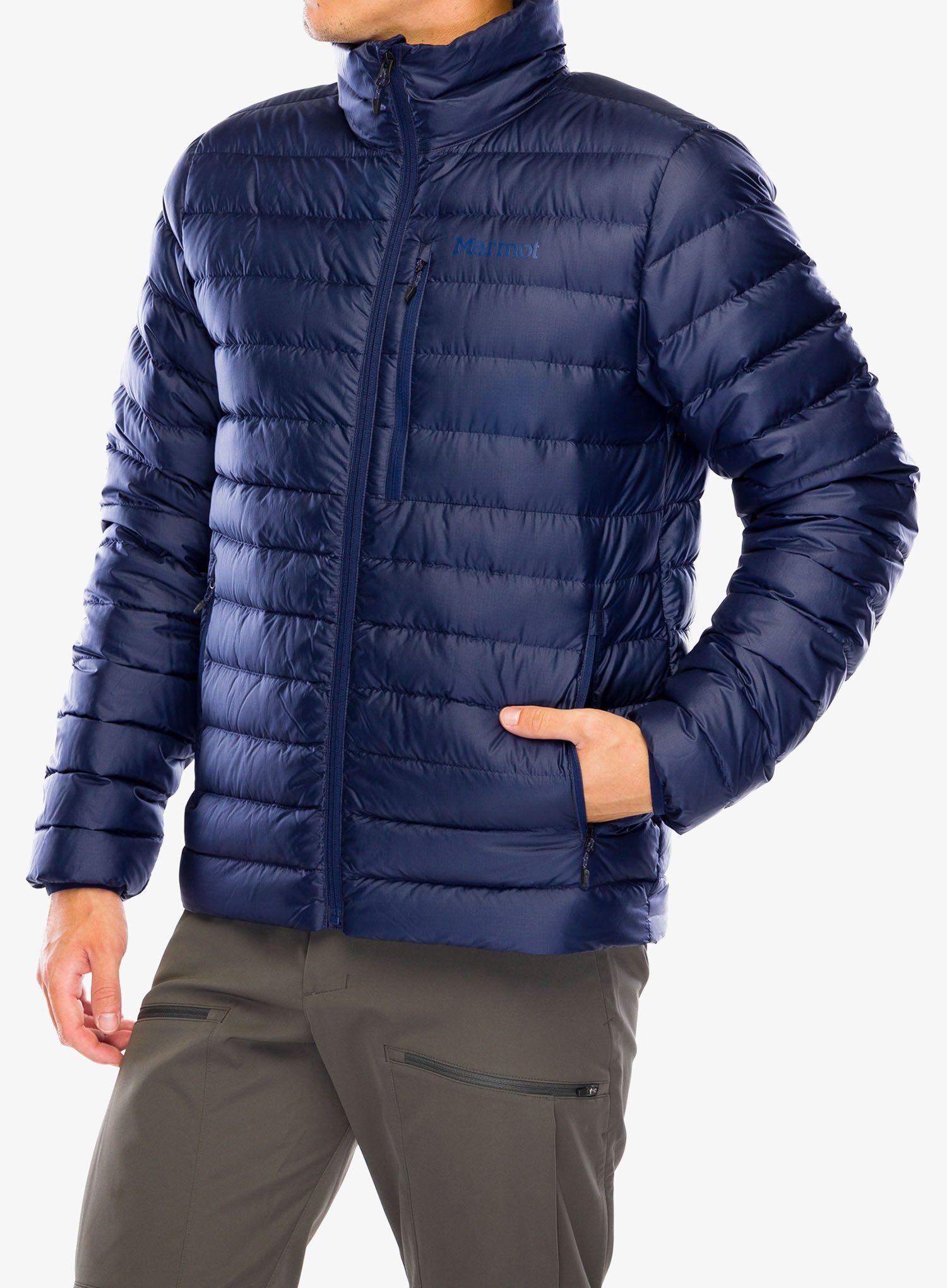 Páperová bunda Marmot Highlander Jacket - arctic navy