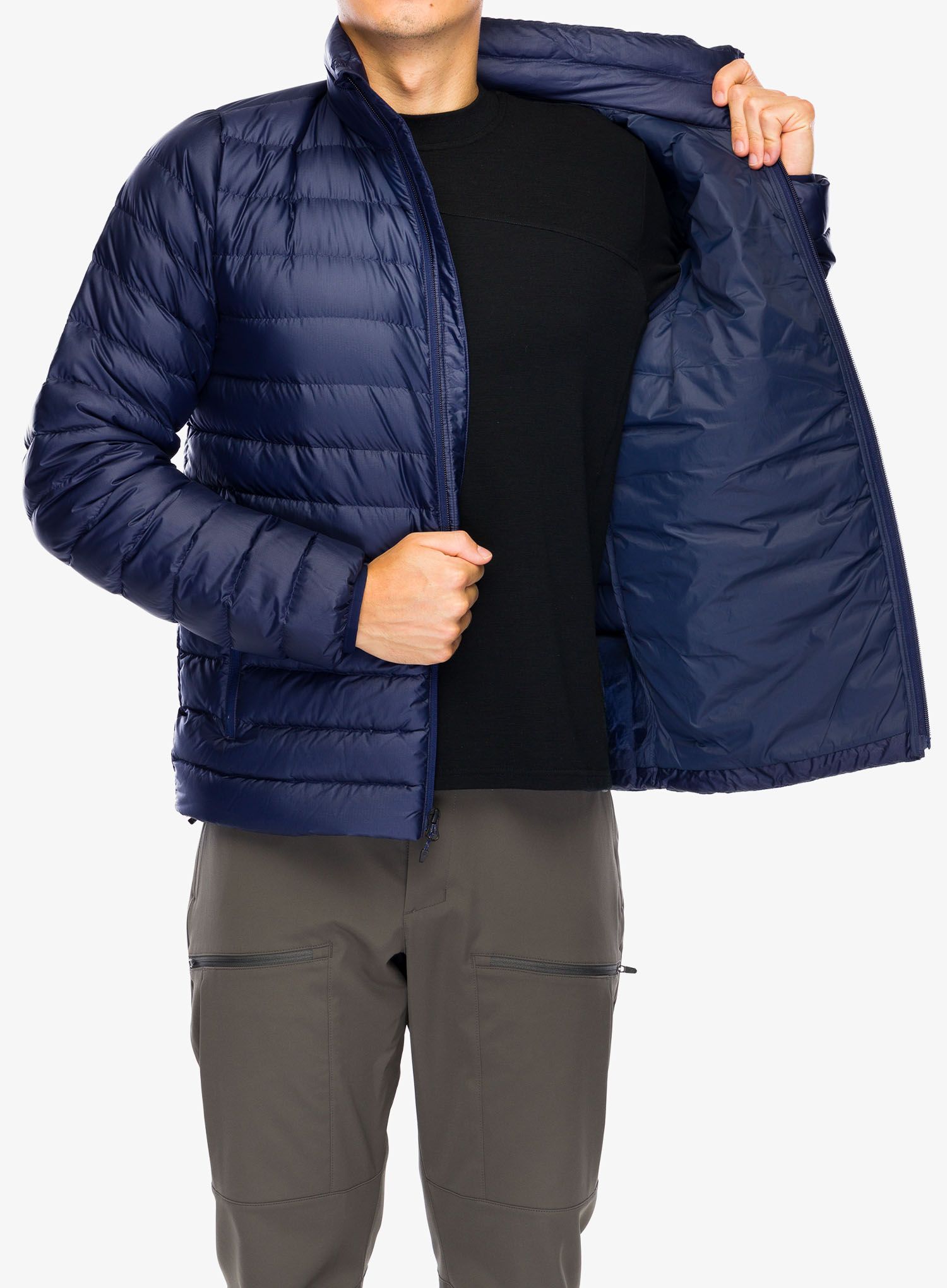 Páperová bunda Marmot Highlander Jacket - arctic navy
