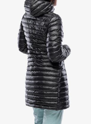 Dámsky páperový kabát Marmot Long Avant Featherless Hoody - black
