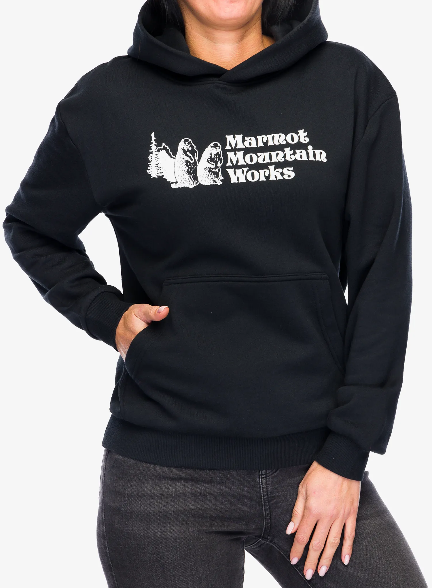 Dámska mikina s kapucňou Marmot MMW Hoody - black