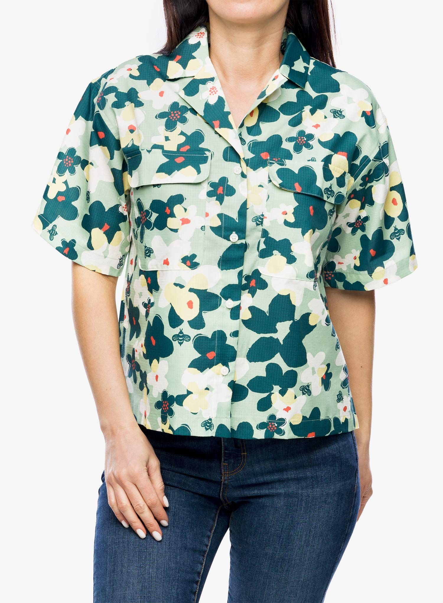 Košeľa dámska Marmot Muir Camp Novelty S/S - frosty green