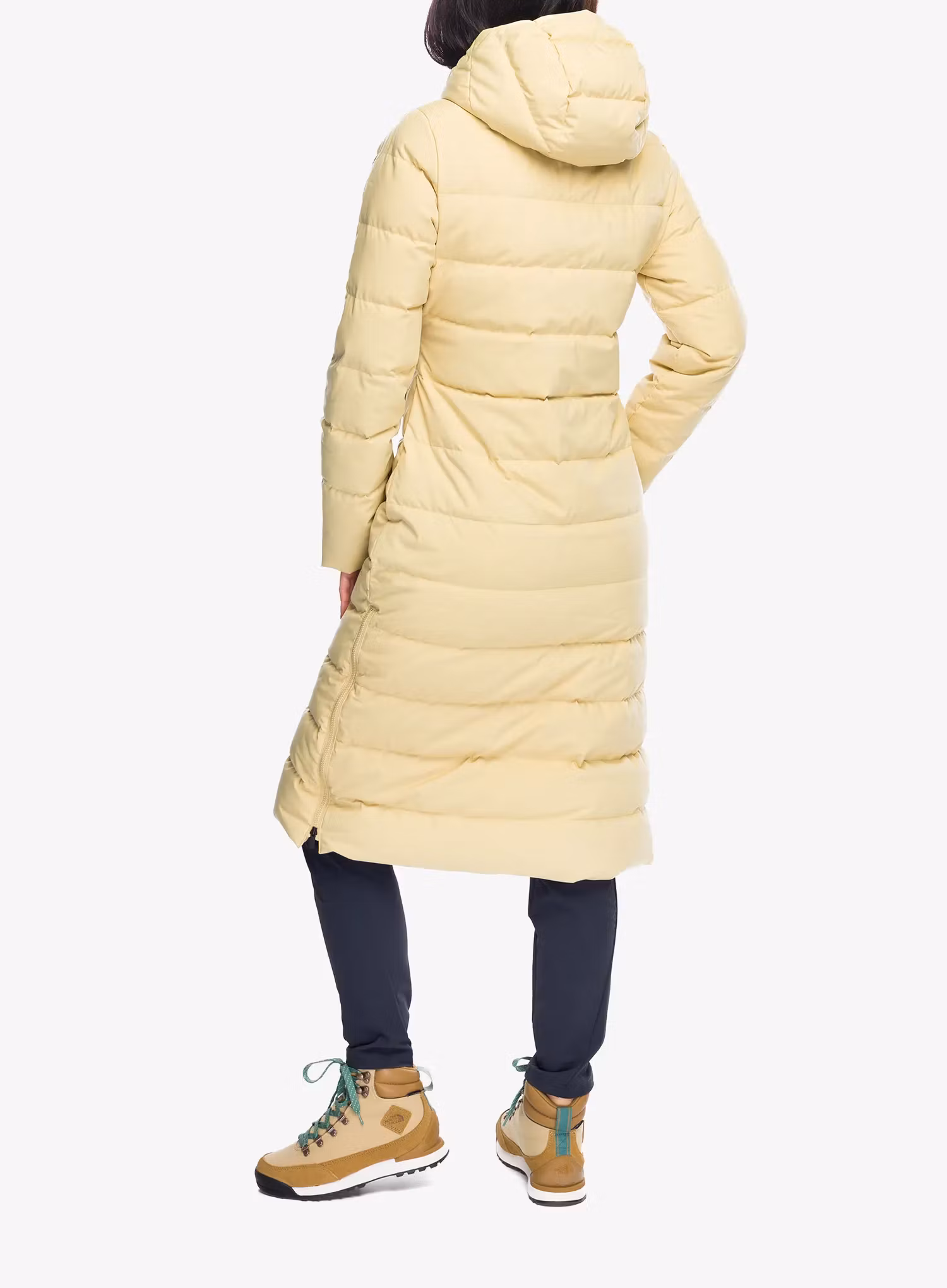 Dámsky páperový kabát Marmot Prospect Coat - light oak
