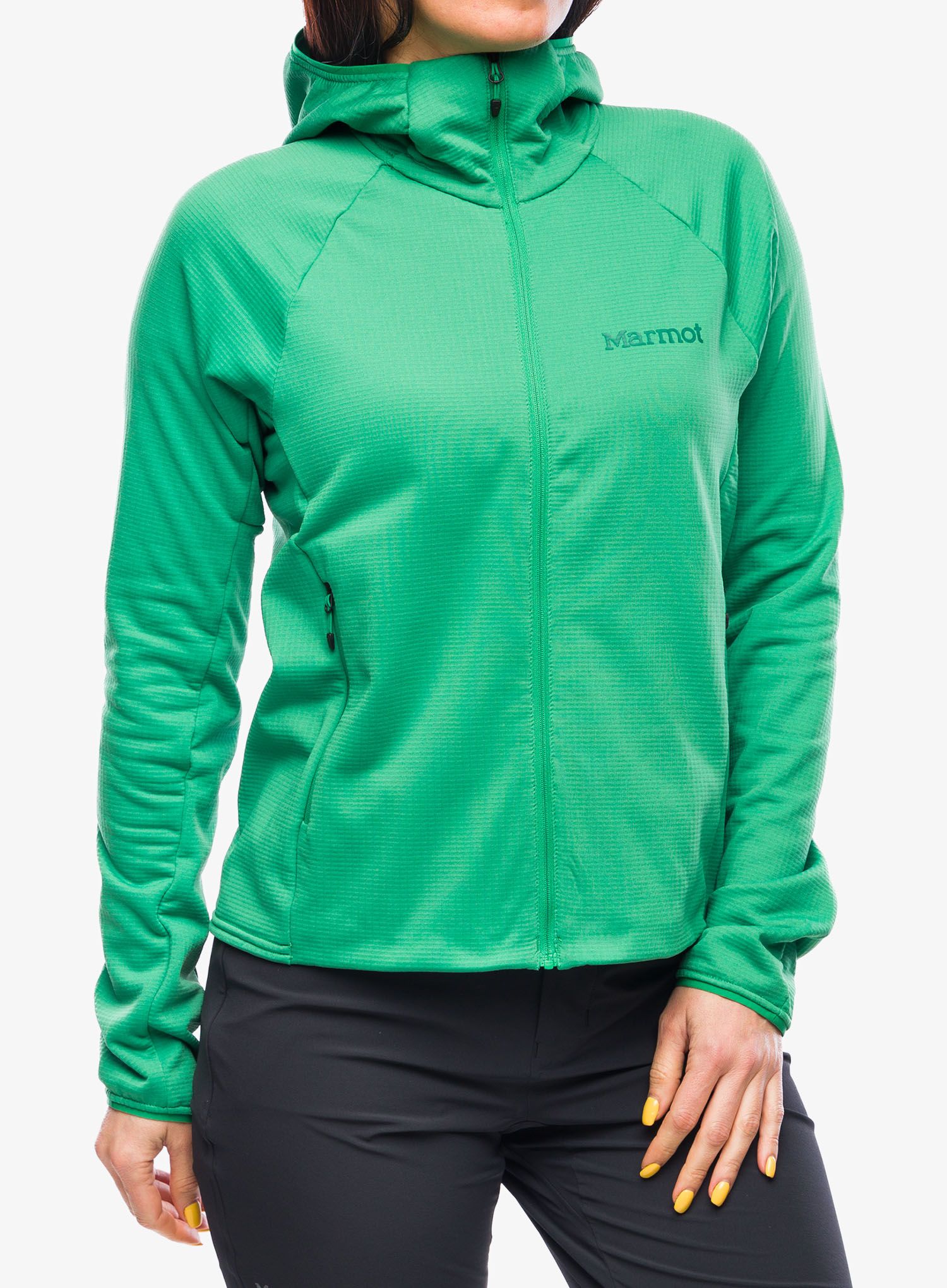 Flísová mikina dámska Marmot Leconte Fleece Hoody - clover