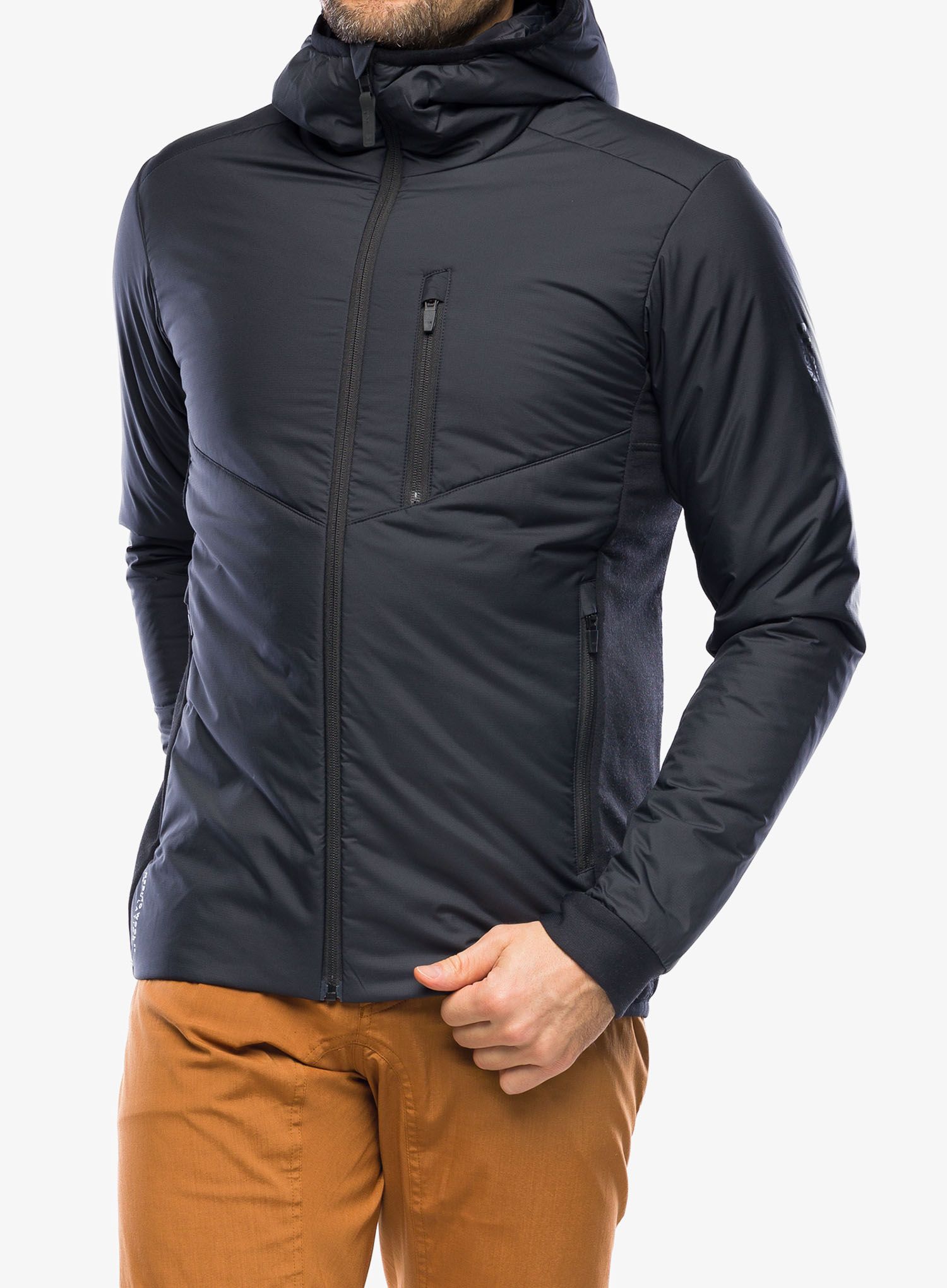 Zateplená bunda Mons Royale Arete Wool Insulation Hood - black