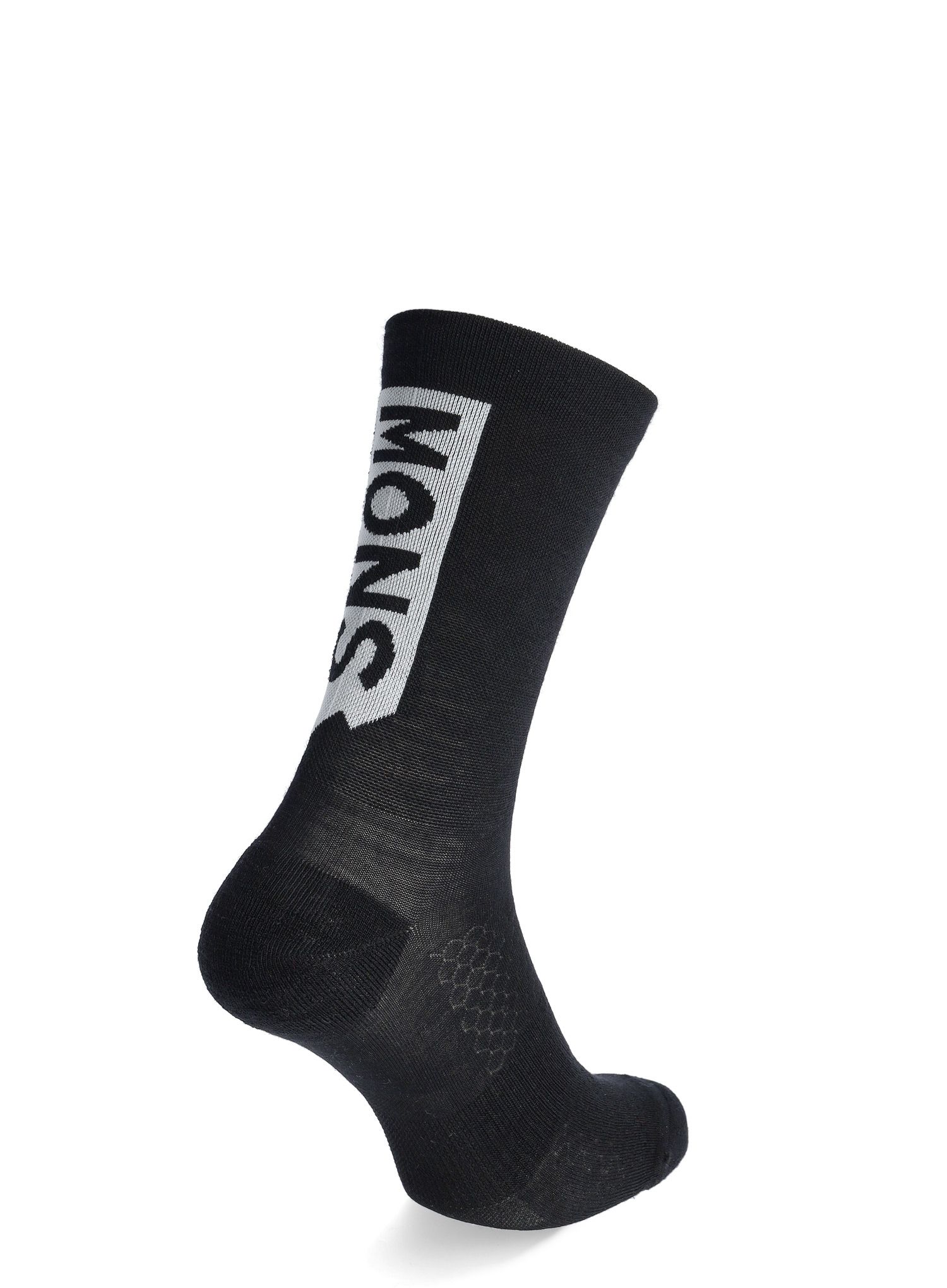 Cyklistické ponožky Mons Royale Atlas Crew Sock - black/vert ridge