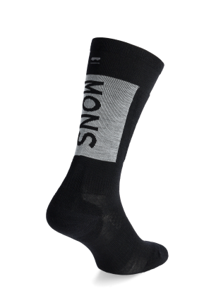 Merino ponožky Mons Royale Atlas Snow Sock - black