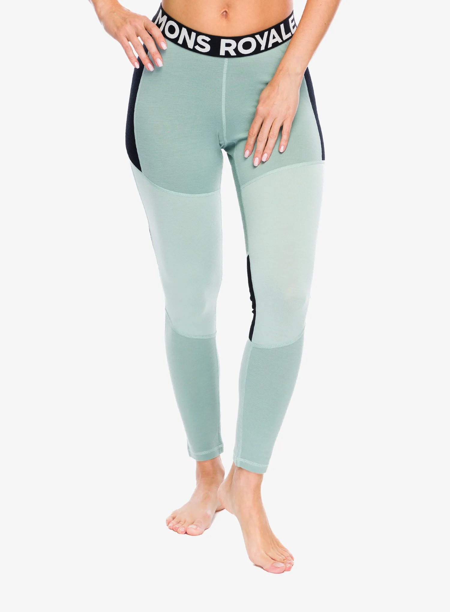 Dámske funkčné legíny Mons Royale Olympus Legging - glacier/dew/black