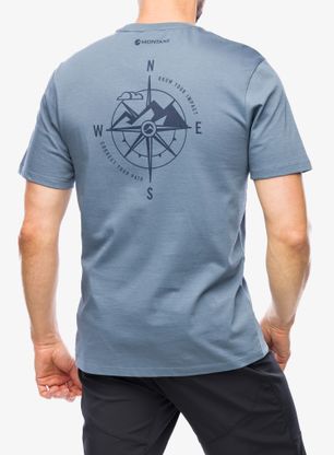 Tričko s potlačou Montane Impact Compass Tee - stone blue