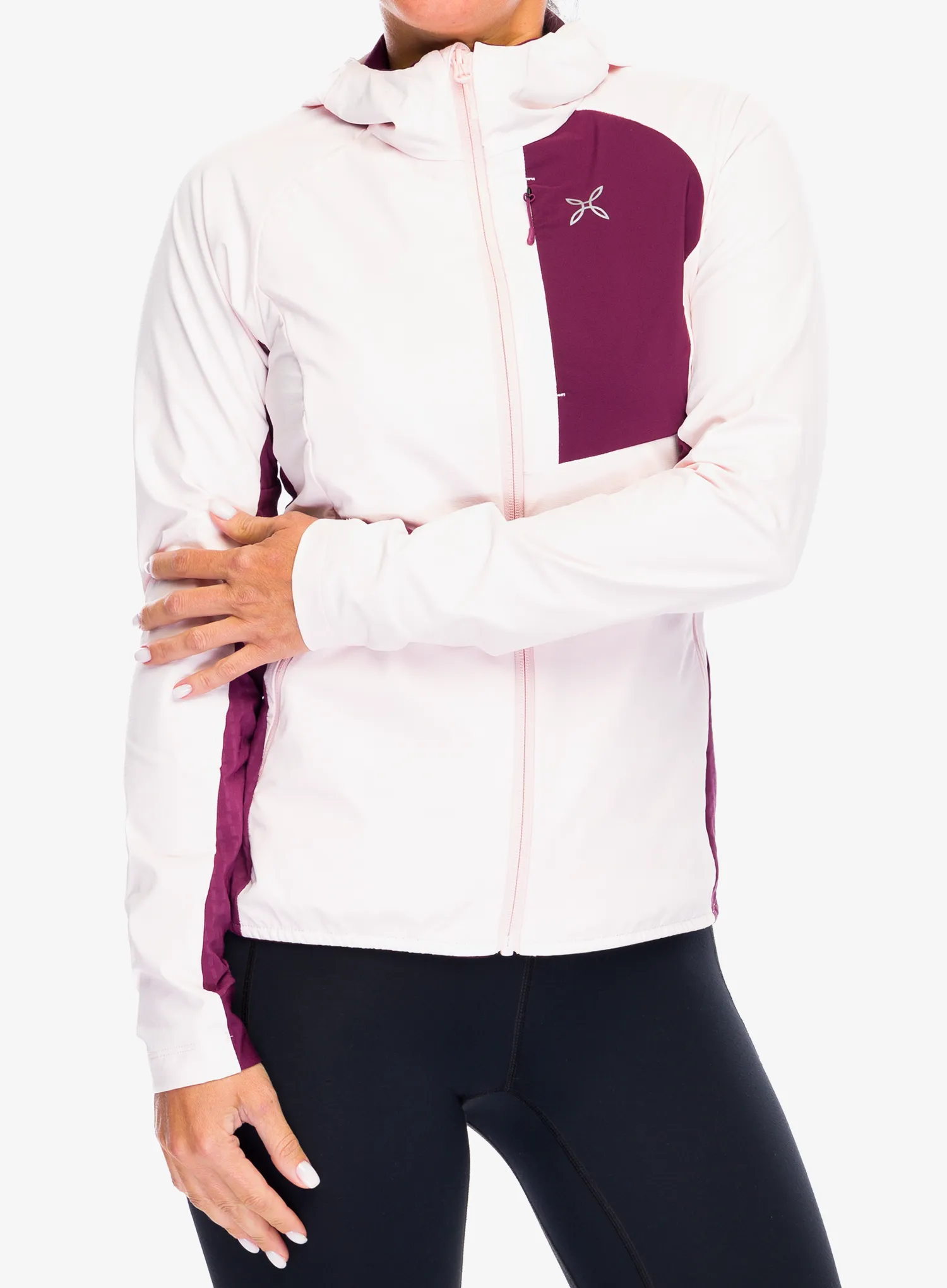 Dámska bežecká mikina Montura Peak Jacket - light rose/wine red