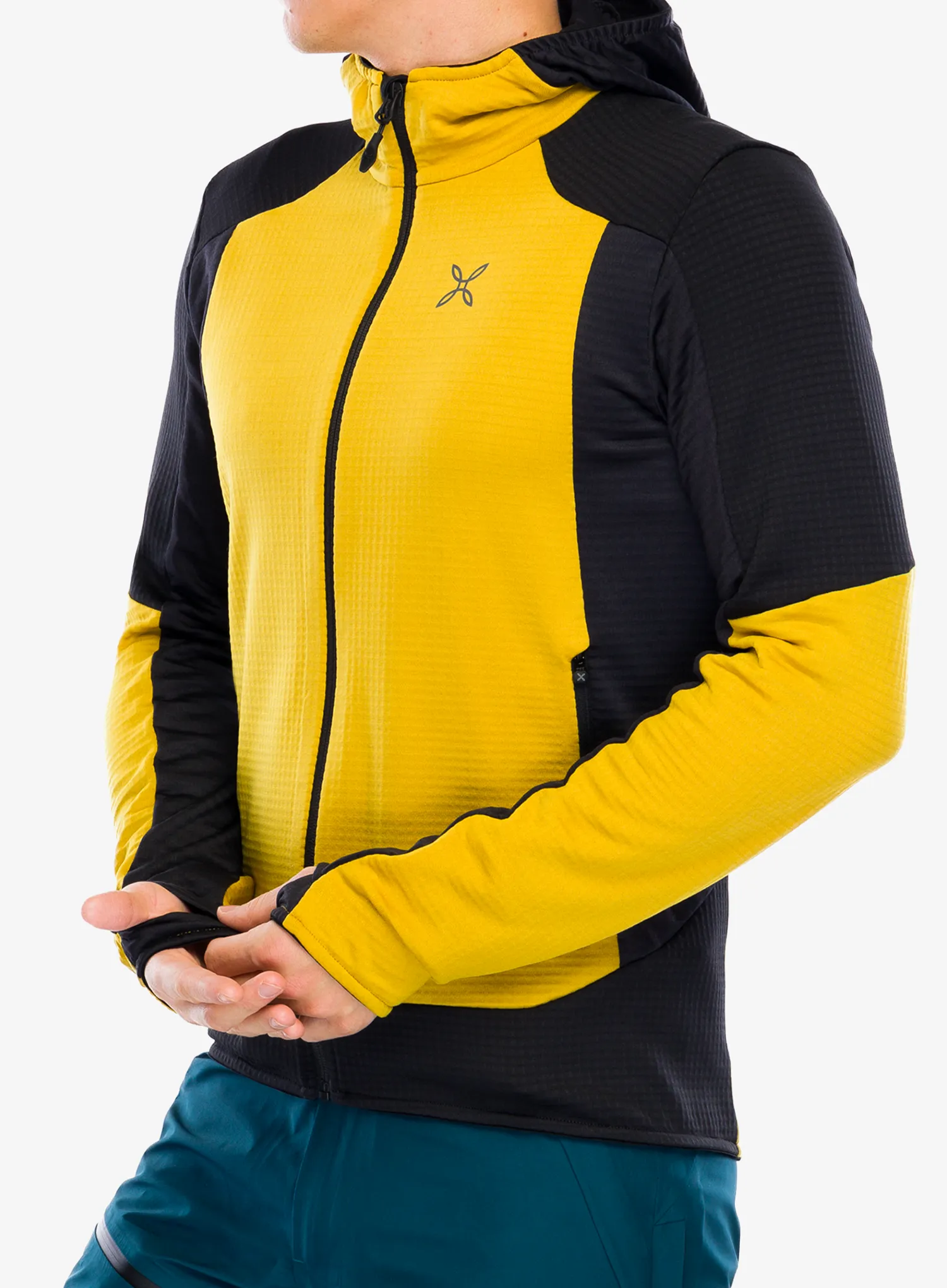Mikina na zips Montura Stretch Color 2 Maglia - mustard