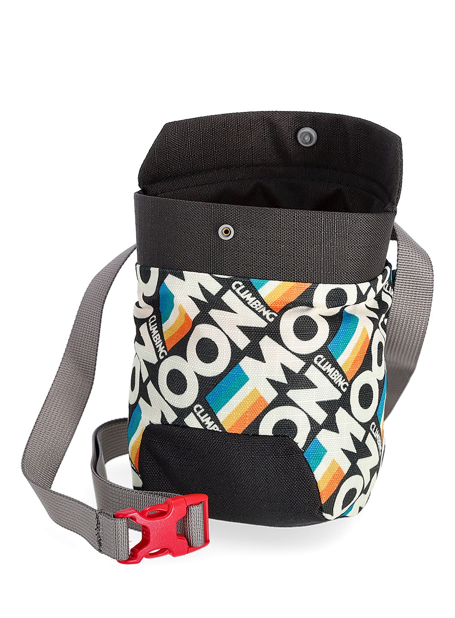 Vrecko na magnézium Moon Climbing Sport Chalk Bag - retro stripe black