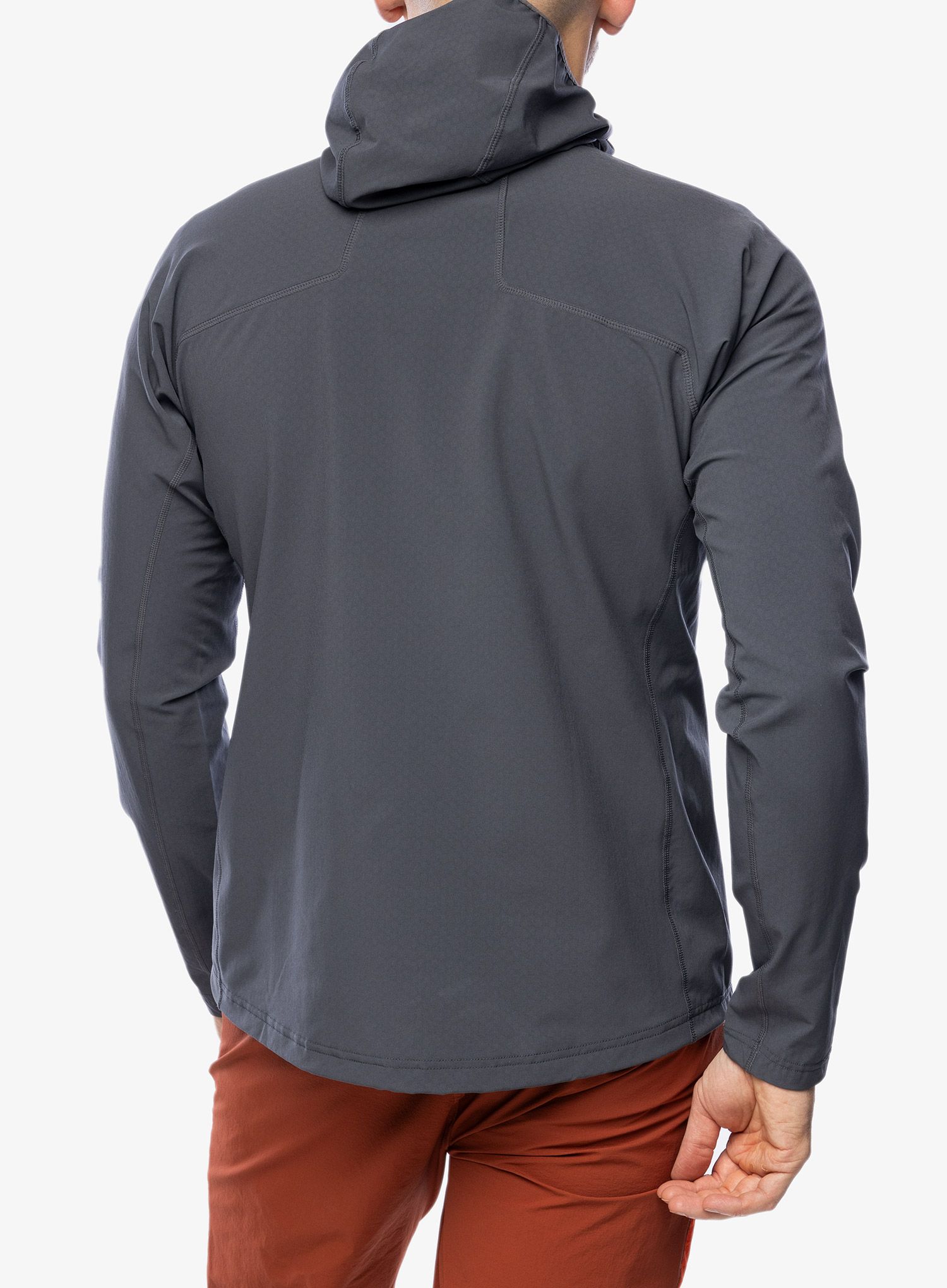 Mikina na zips Mountain Equipment Arrow Hooded Jacket - anvil grey/redrock
