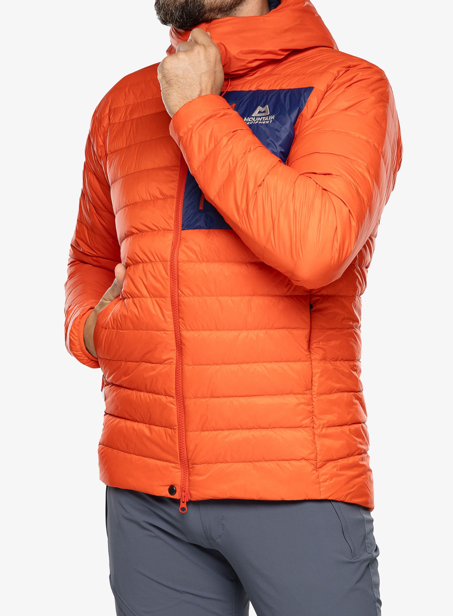 Páperová bunda Mountain Equipment Baltoro Jacket - medieval/magma
