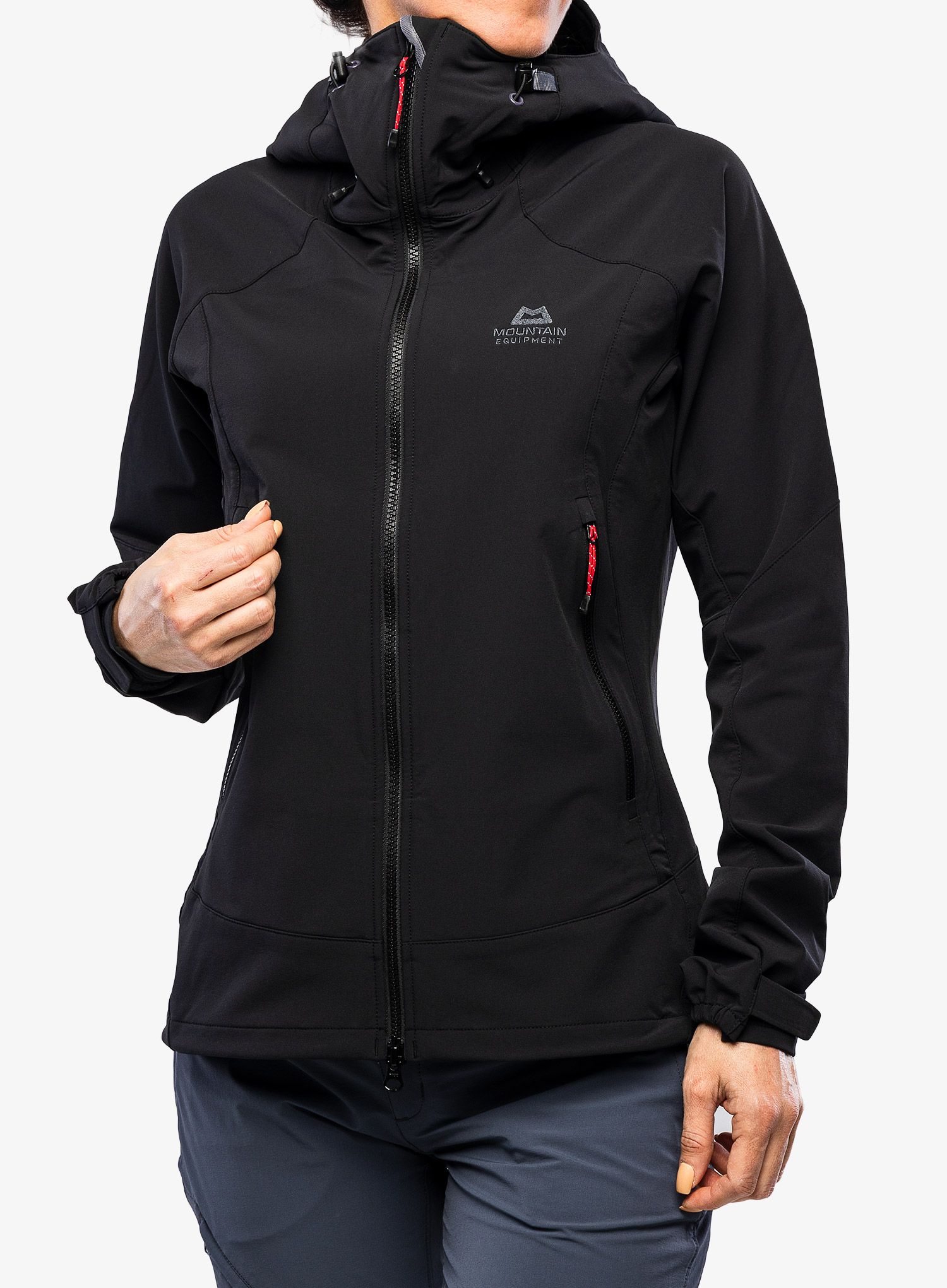 Softshellová bunda dámska Mountain Equipment Frontier Hooded Jacket - black
