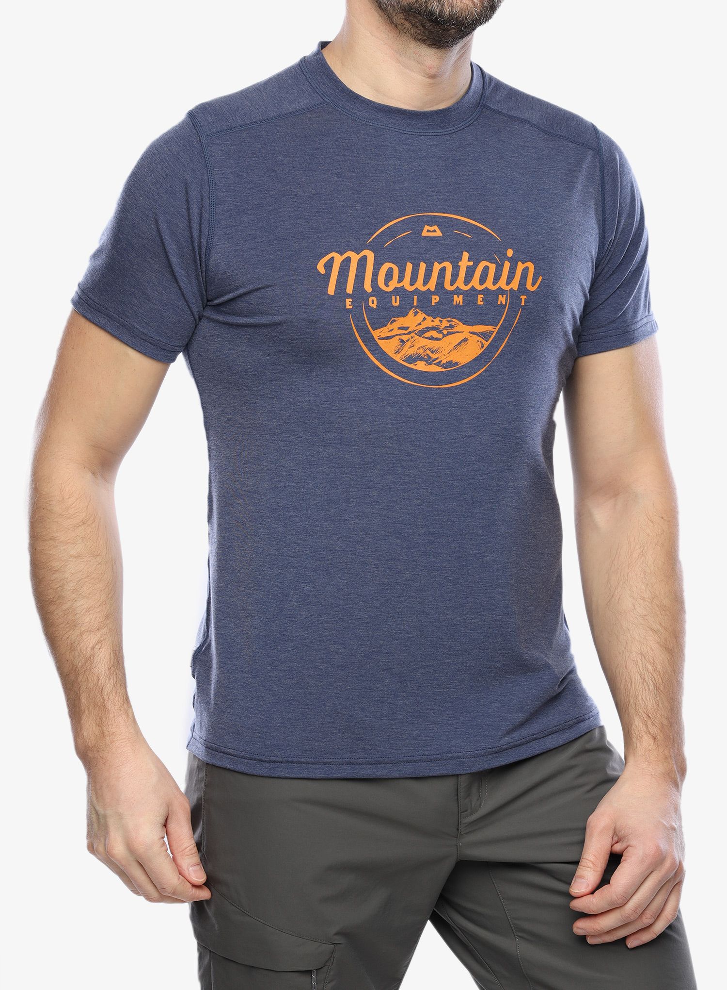 Tričko Mountain Equipment Headpoint Script Tee - medieval blue