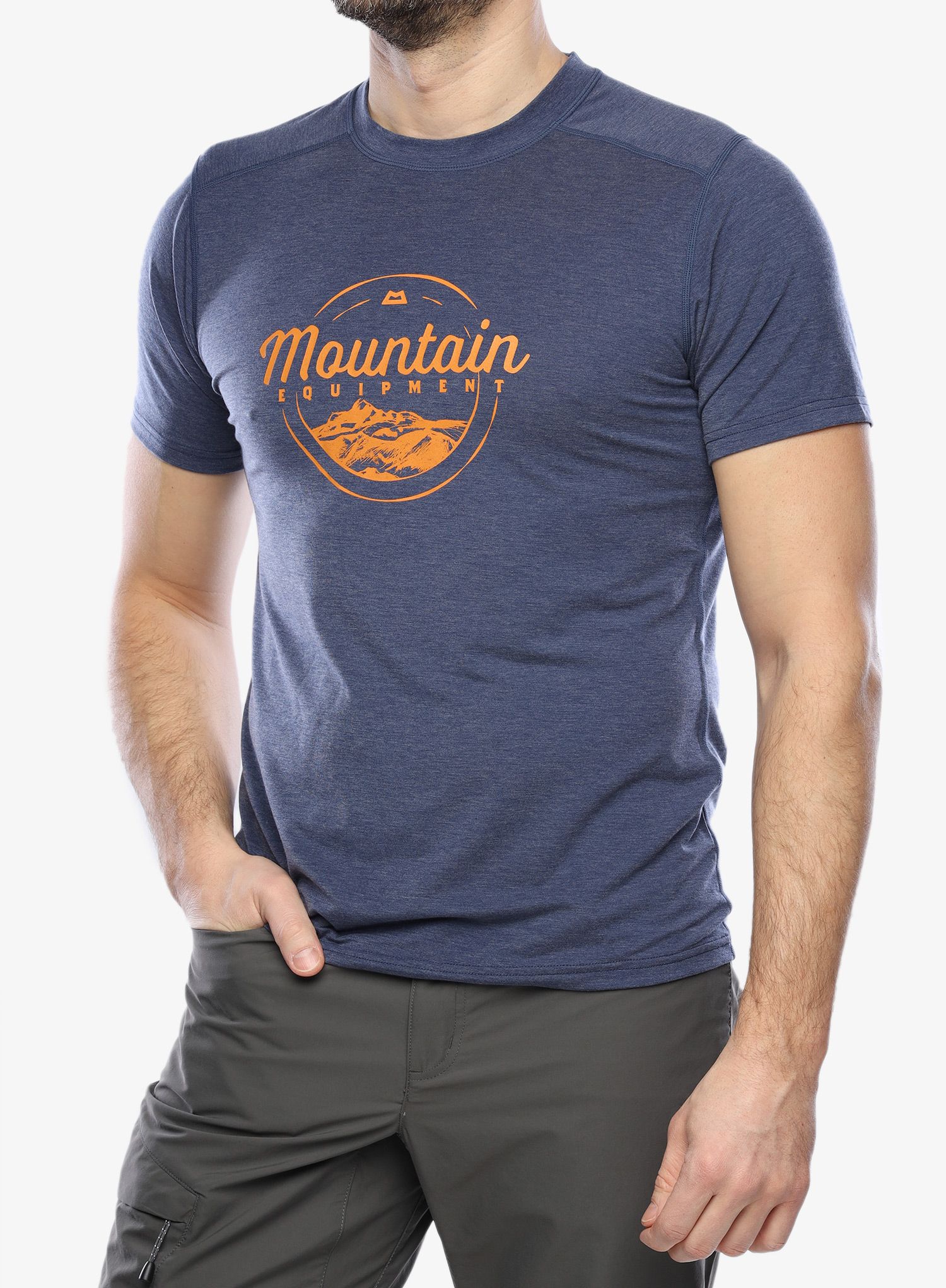 Tričko Mountain Equipment Headpoint Script Tee - medieval blue