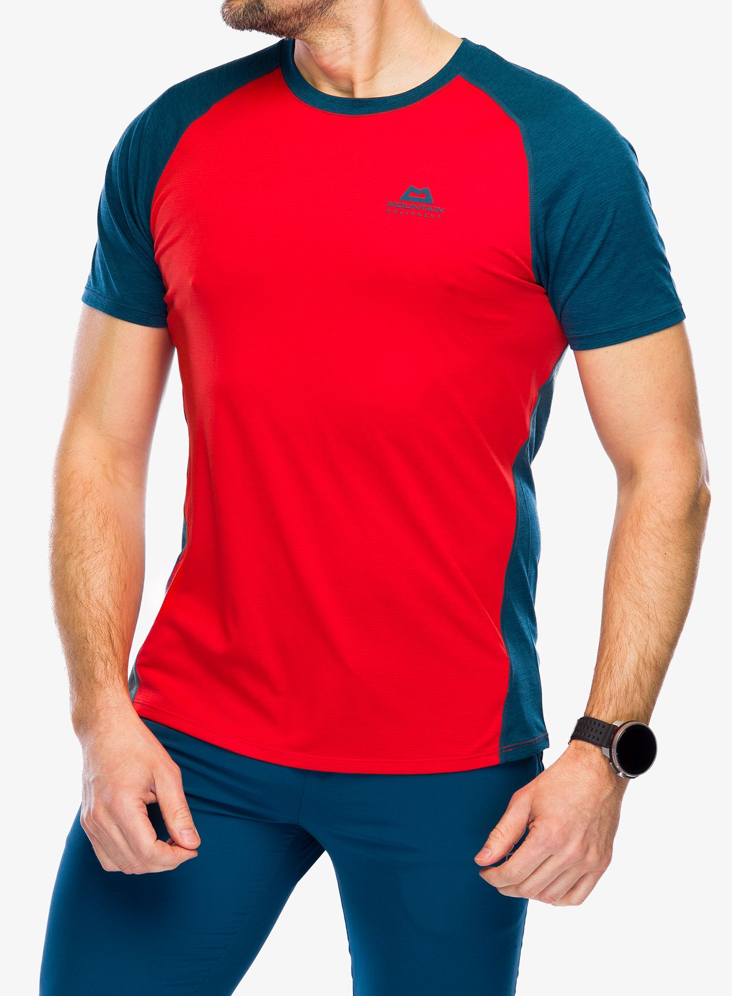 Tričko Mountain Equipment Nava Crew - cardinal orange/majolica
