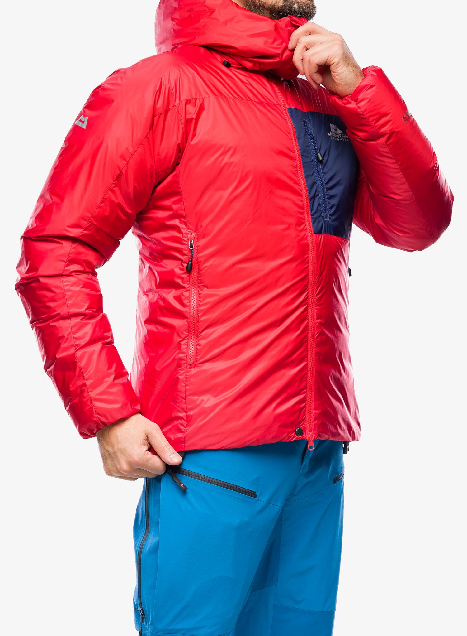 Páperová bunda Mountain Equipment Xeros Jacket - chili red/medieval
