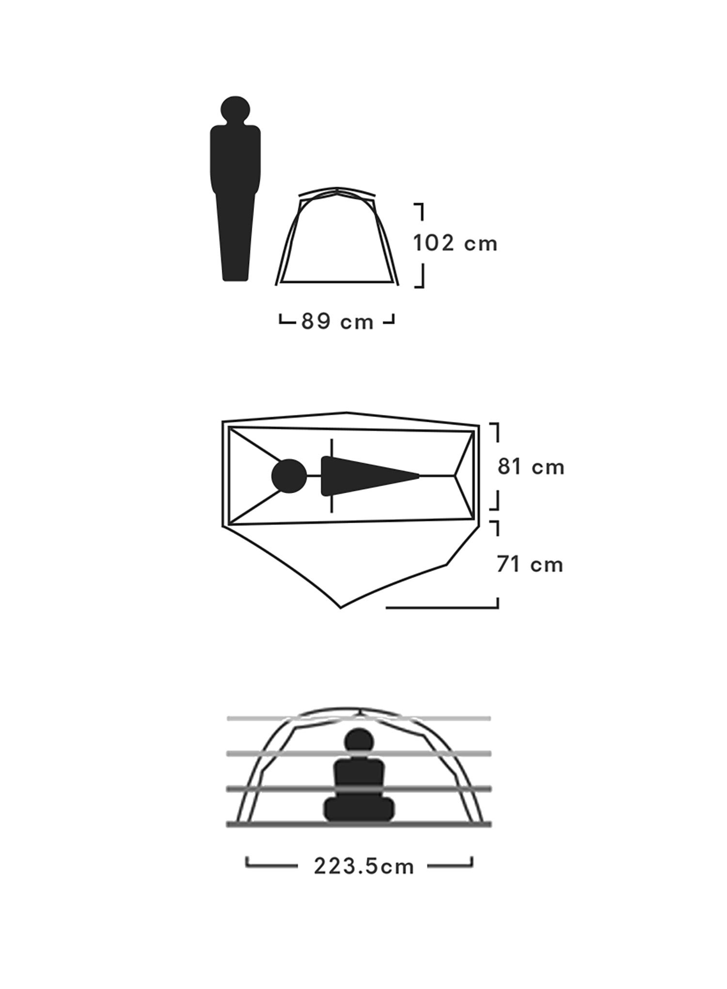 Stan pre 1 osobu Nemo Dragonfly OSMO 1P