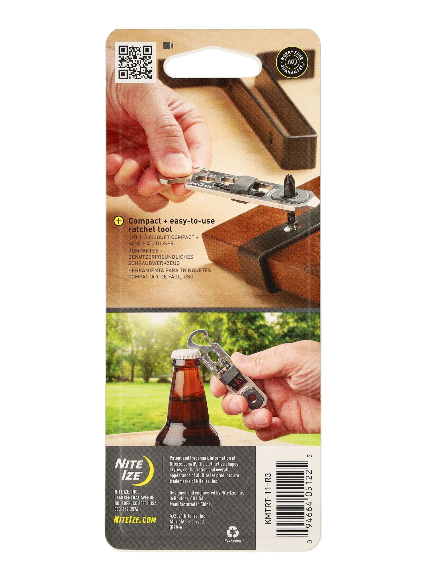 Multitool Nite Ize DoohicKey Ratchet Key Tool - stainless steel