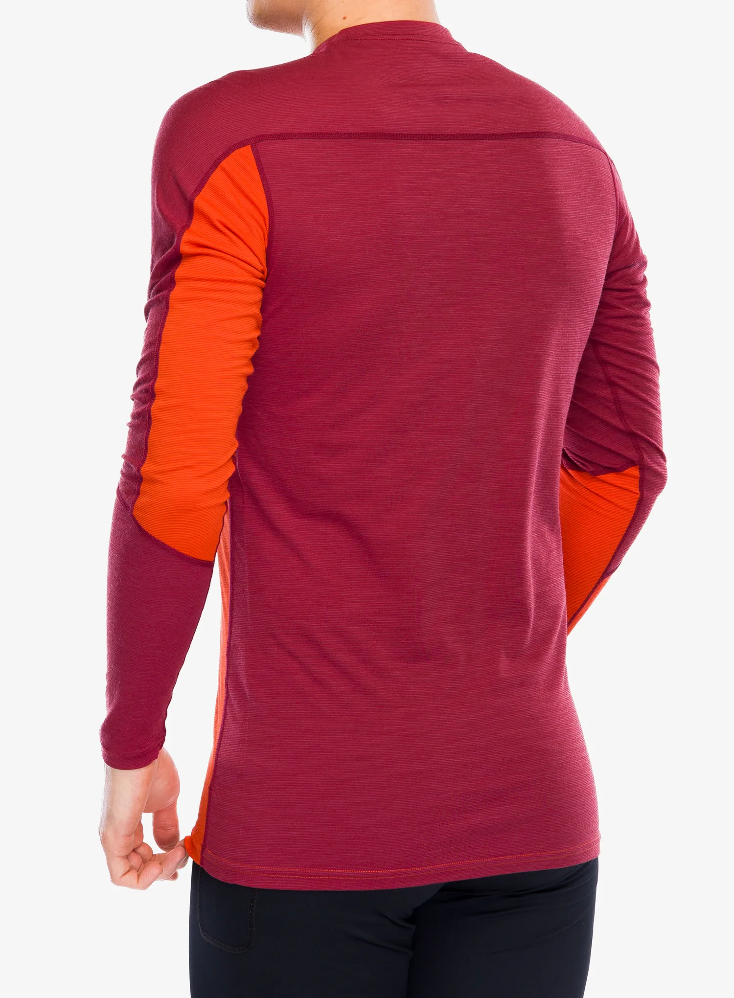 Funkčné tričko Norrona Falketind Equaliser Merino Round Neck - arednalin/rhubarb