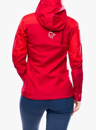 Bunda do hôr dámska Norrona Falketind GORE-TEX Paclite Jacket - jester red/true red
