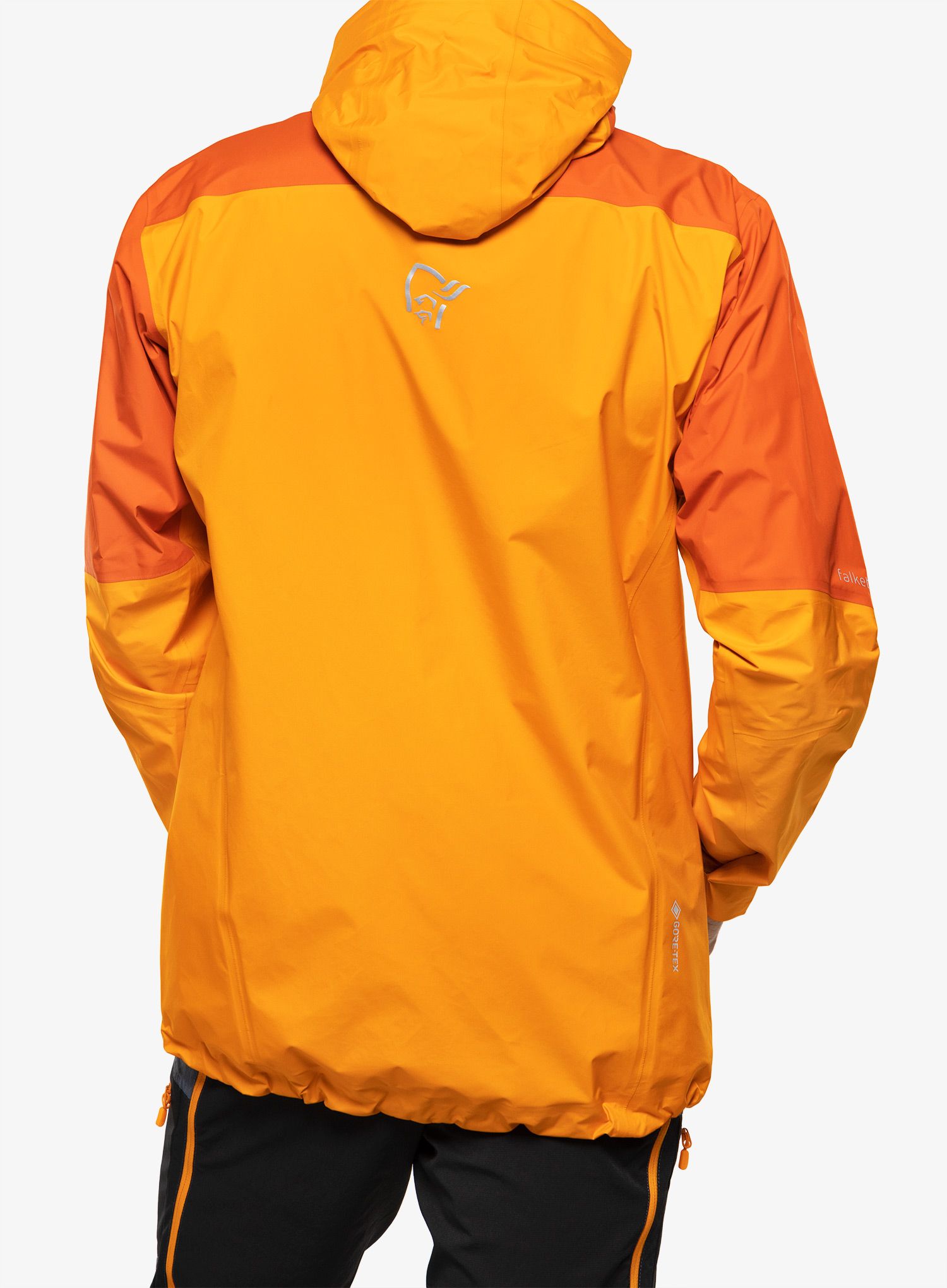 Nepremokavá bunda pánska Norrona Falketind Gore-Tex Paclite Jacket - arednalin/orange popsicle