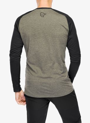 Cyklistická mikina Norrona Fjora Equaliser Lightweight LS - olive night