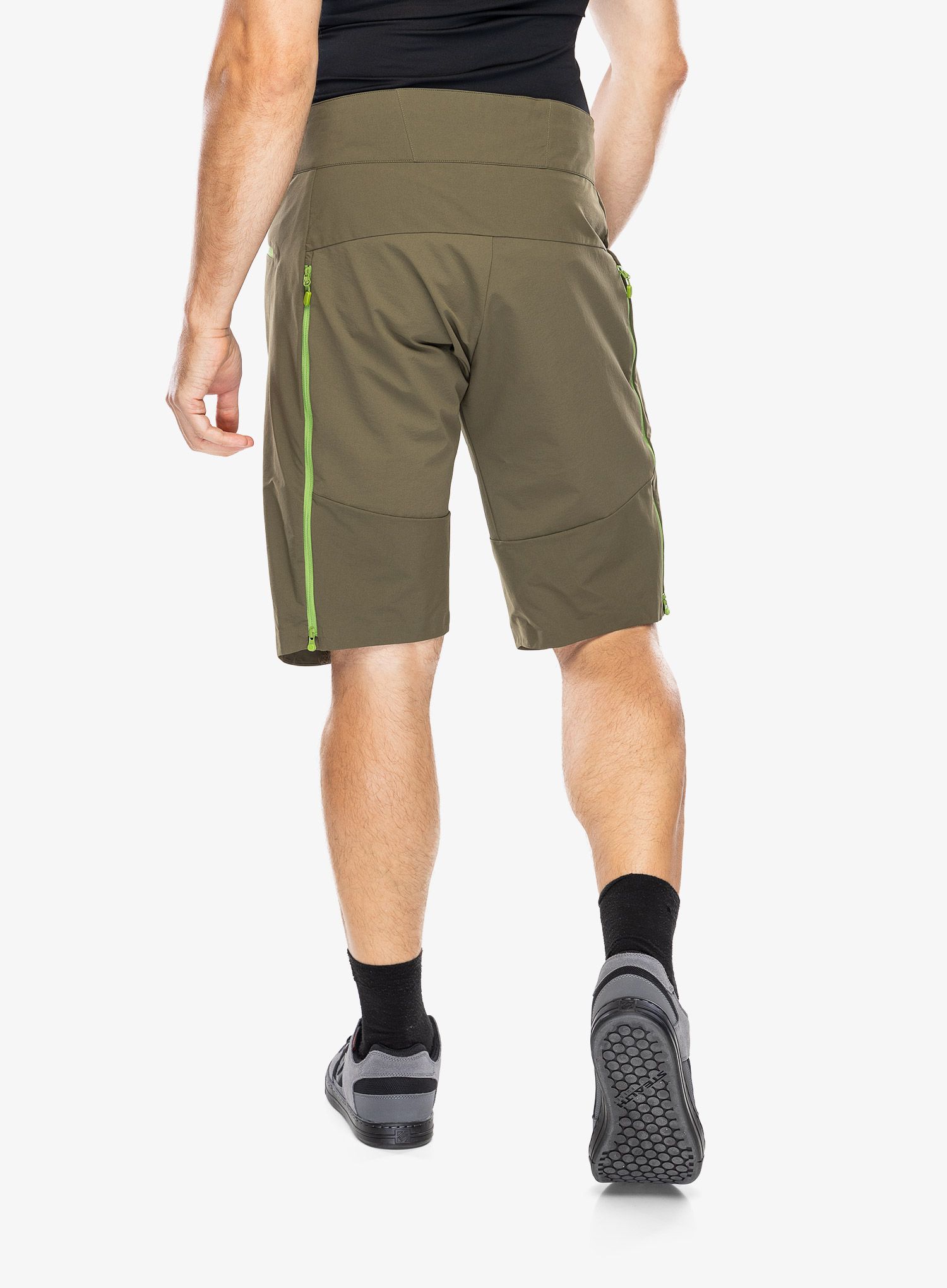 Cyklo šortky Norrona Fjora Flex1 Mid Weight Shorts - olive night/norrona green